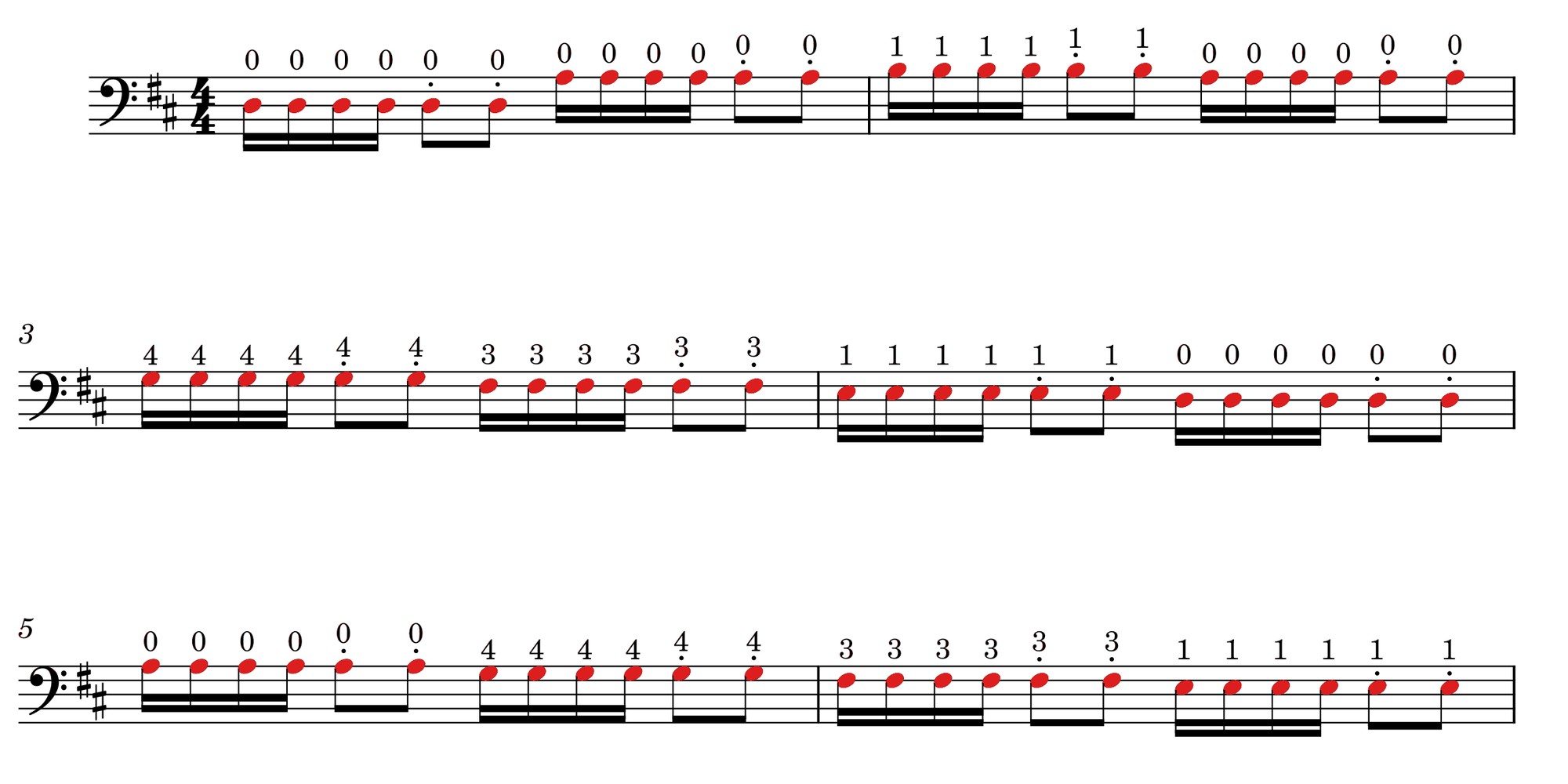 Notehead segmentation output — every detected head filled, before any pitch or duration is assigned.